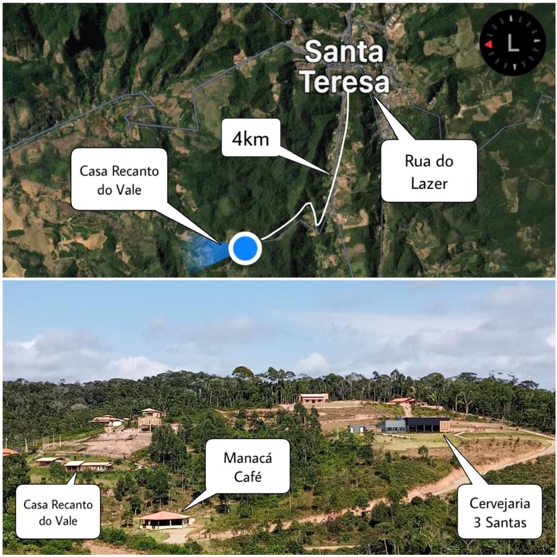 Casa De Campo No Caravaggio Ao Lado Da Cervejaria Tres Santas Santa Teresa Kültér fotó